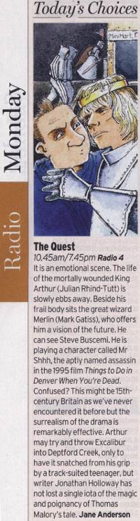 Radio Times - Today's Pick - The Quest (Jane Anderson)