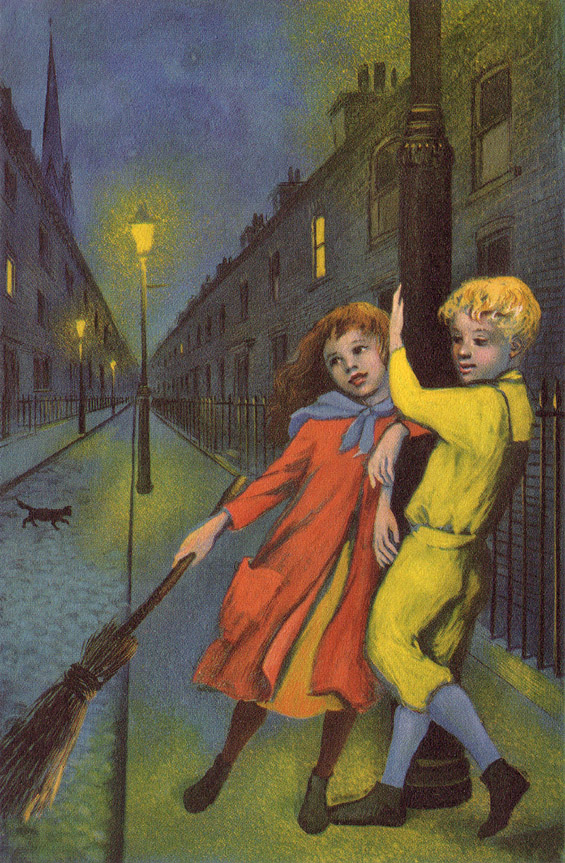 From the 1956 Junior Deluxe Editions - At The Back Of The North Wind by George MacDonald - Illustrated by Colleen Browning