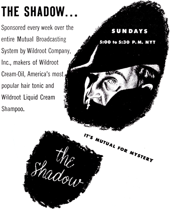 The Shadow ad from Astounding January 1952