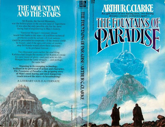 Del Rey paperback - The Fountains Of Paradise by Arthur C. Clarke