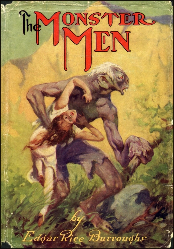 The Monster Men by Edgar Rice Burroughs - dust jacket