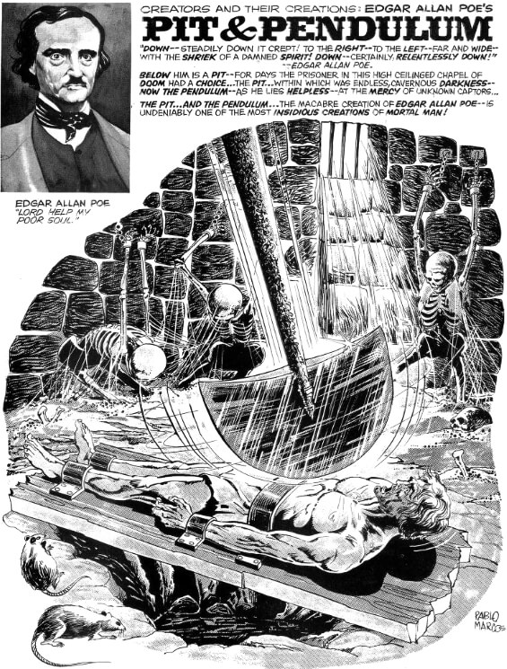 The Pit And The Pendulum by Edgar Allan Poe from Psycho, Issue 7