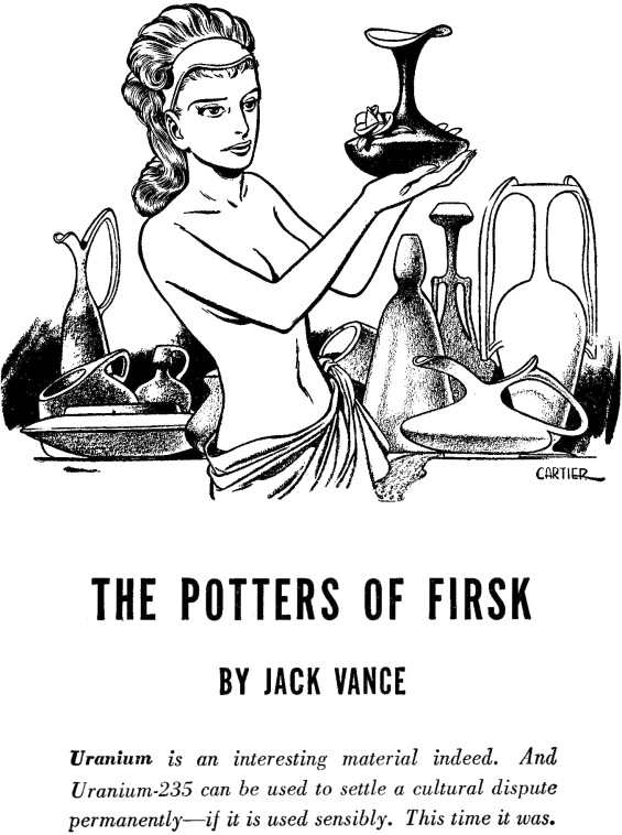 The Potters Of Firsk - illustration by Edd Cartier