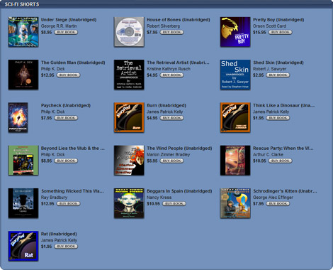 iTunes Features Sci-Fi Shorts in its Audiobook Store