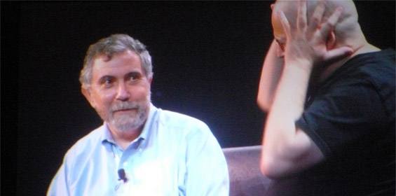 Paul Krugman And Charles Stross @ Worldcon 2009