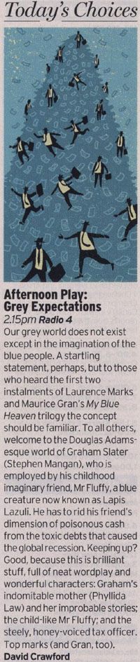 Radio Times: The Afternoon Play: Grey Expectations - review by David Crawford