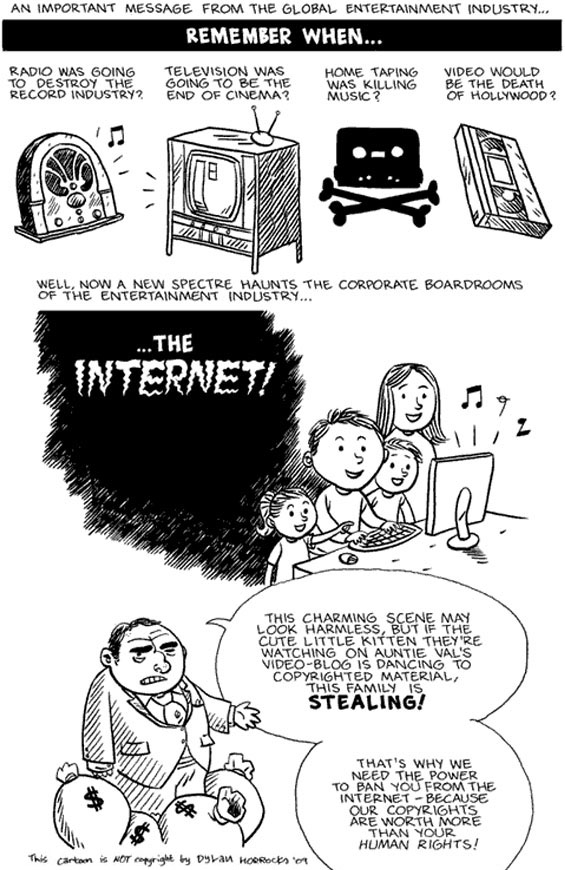 “…the internet” by Dylan Horrocks