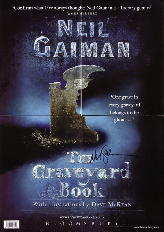 The Graveyard Book Signed Poster FRONT