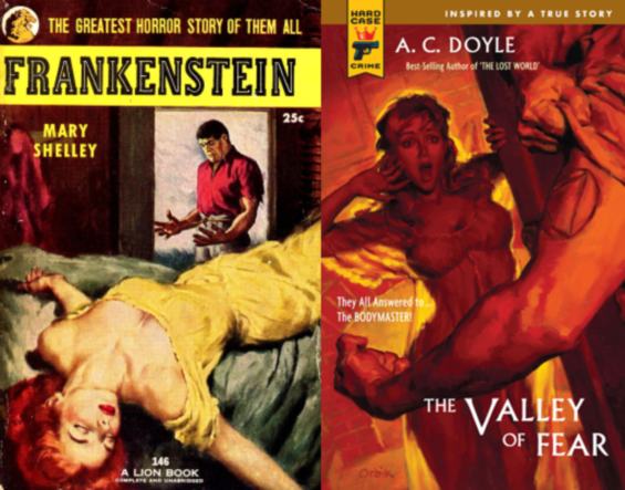 Frankenstein and The Valley Of Fear (a Sherlock Holmes novel)
