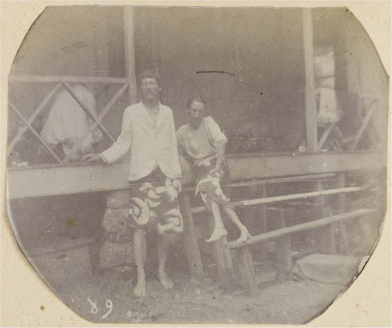 Lloyd Osbourne and Robert Louis Stevenson in Tahiti, 1888
