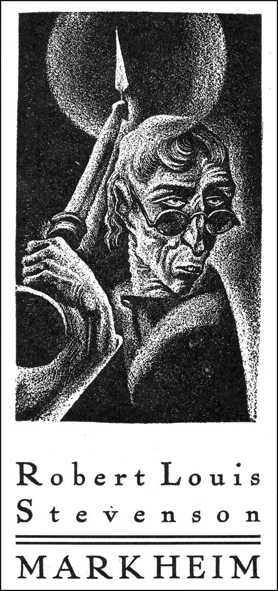 Robert Louis Stevenson's Markheim as illustrated by Lynd Ward - from The Haunted Omnibus (1937)