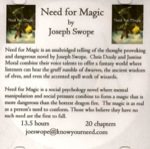 Fantasy Audiobook - Need for Magic by Joseph Swope