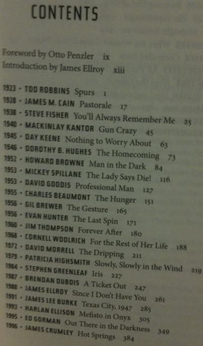 Best American Noir Of The Century Table Of Contents