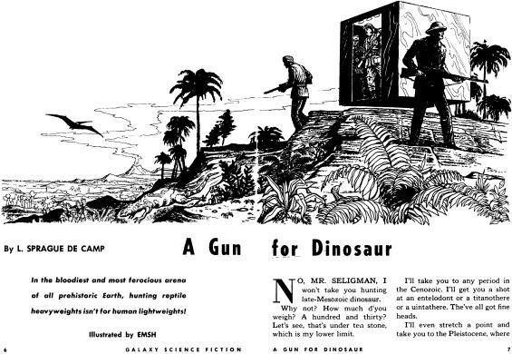 A Gun For Dinosaur illustrated by EMSH