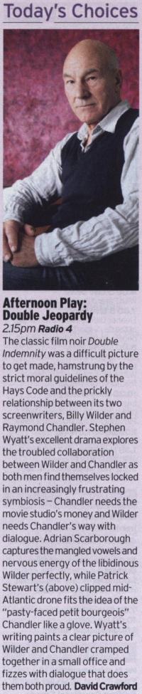 Radio Times - Afternoon Play - Double Jeopardy