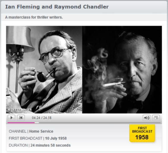 BBC Archives - Ian Fleming and Raymond Chandler