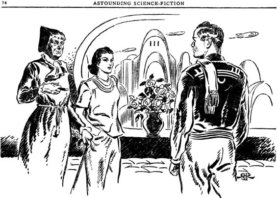 Beyond This Horizon - Astounding Science Fiction May 1942 - illustration by Hubert Rogers