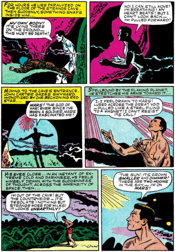 How John Carter got to Mars in six panels