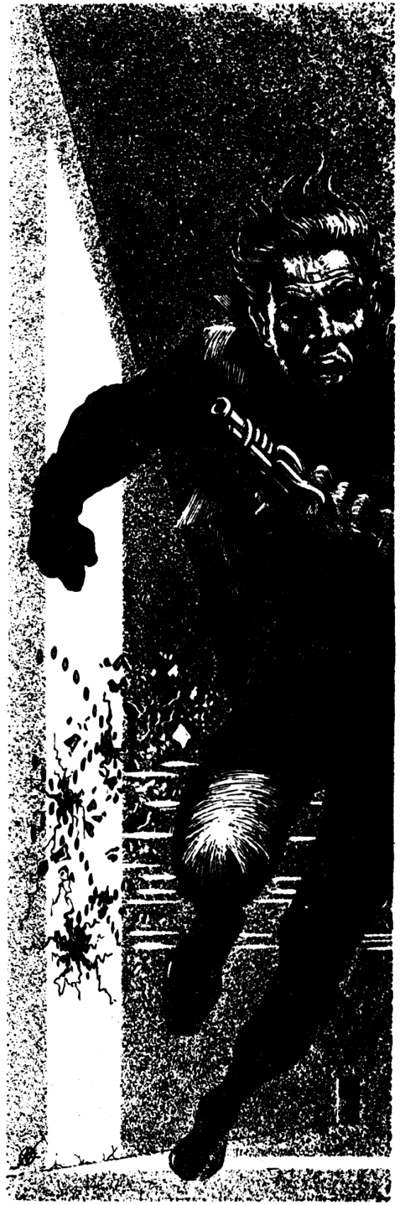 The Stainless Steel Rat - Illustrated by Frank Kelly Freas - from Astounding Science Fiction, August 1957