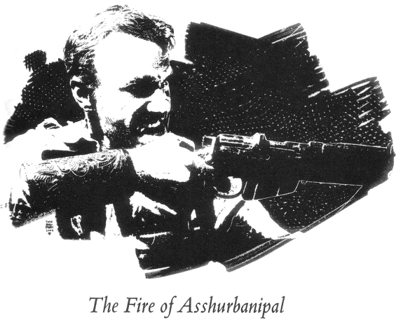 The Fire Of Asshurbanipal illustration by Tim Bradstreet