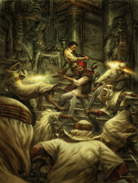 The Fire Of Asshurbanipal art by Greg Staples