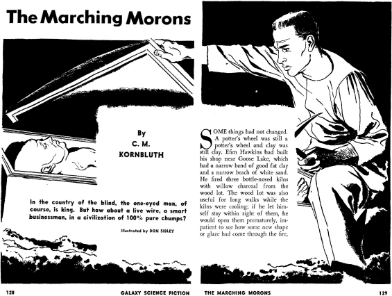 The Marching Morons by C.M. Kornbluth - illustrated by Don Sibley