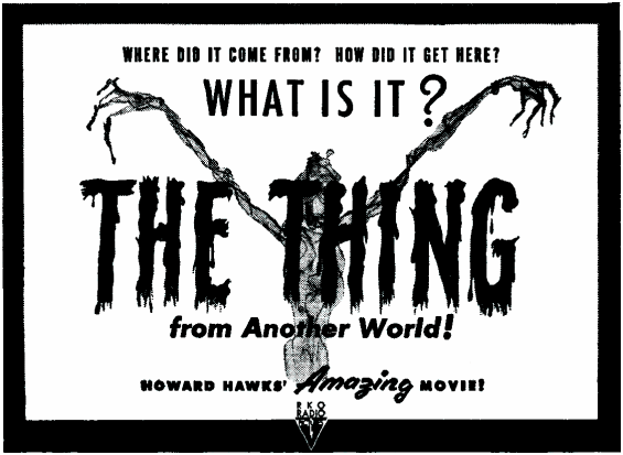 The Thing From Another World - PULP MAGAZINE AD