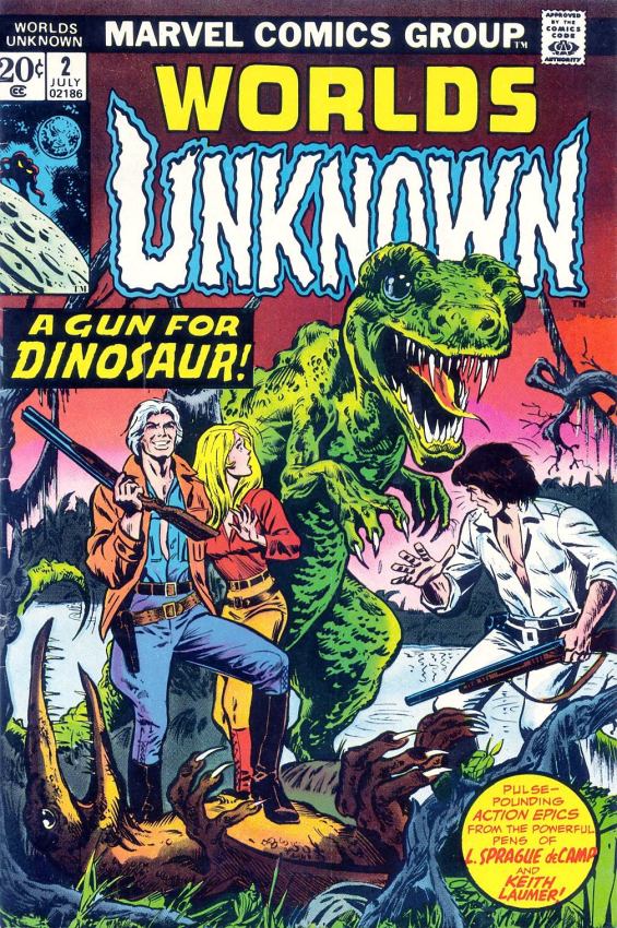 Worlds Unknown #2 - A Gun For Dinosaur - COVER