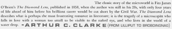Arthur C. Clarke describes The Diamond Lens (from an article in Playboy)