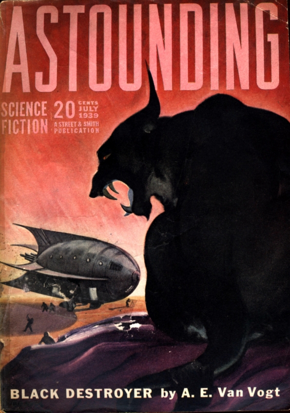 Astounding, July 1939 - Black Destroyer by A.E. van Vogt