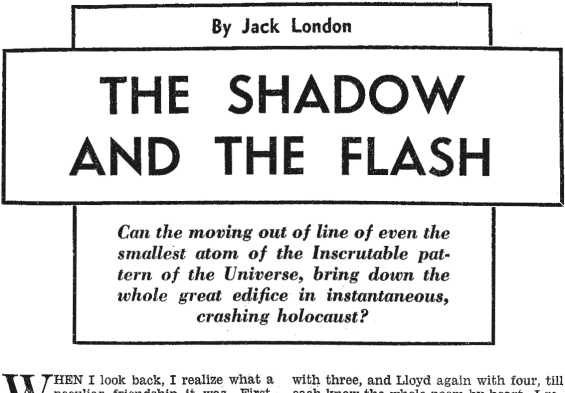 Famous Fantastic Mysteries, June 1948 - The Shadow And The Flash by Jack London