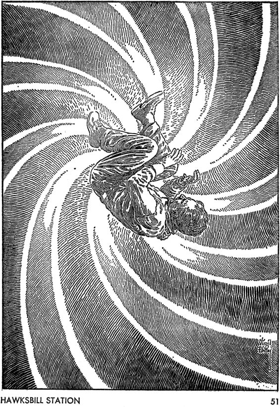 Galaxy August 1967 page 51 - illustration by Virgil Finlay