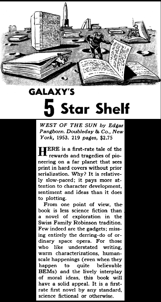 Galaxy's Five Star Shelf - review from Galaxy, July 1953