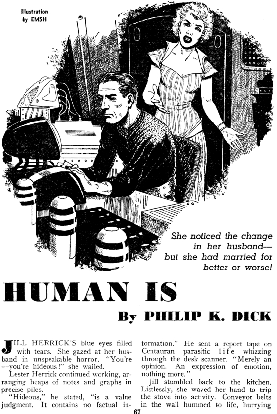Human Is by Philip K. Dick, illustration by Emsh