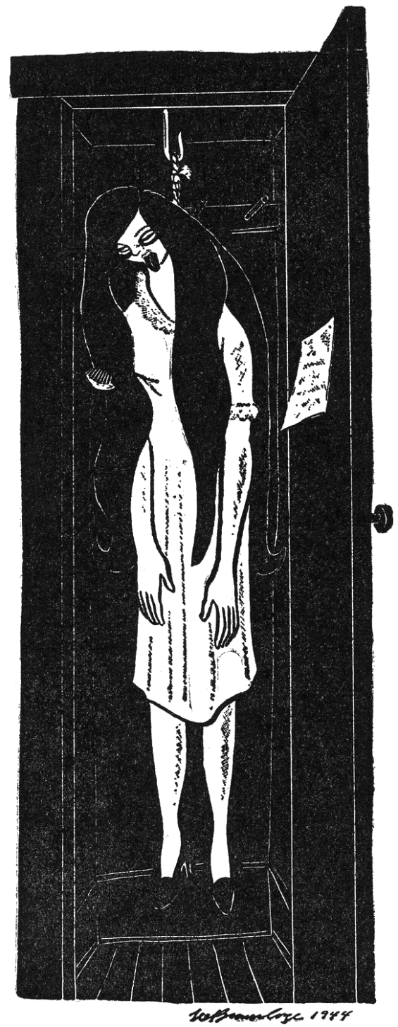 Lee Brown Coye illustration of The Occupant Of The Room from Sleep No More