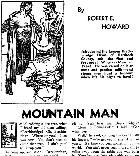 Mountain Man by Robert E. Howard