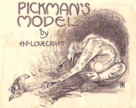 Pickman's Model - original Weird Tales illustration