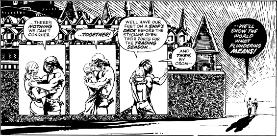 Red Nails - Ending - art by Barry Windsor-Smith