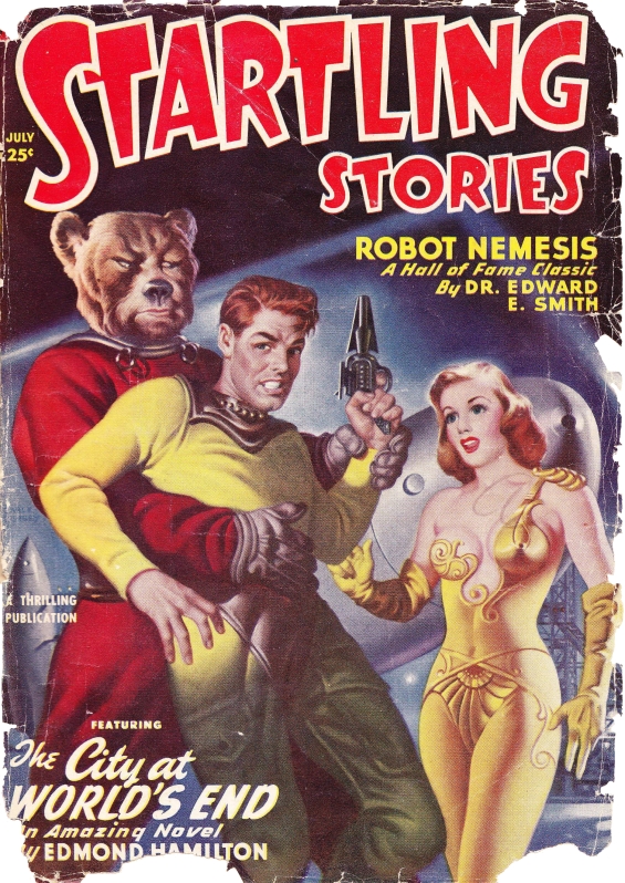 Startling Stories, July1950 COVER - The City At World's End by Edmond Hamilton
