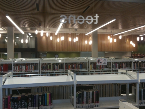 Teens section at the Coquitlam City Centre Library