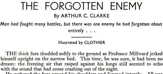 The Forgotten Enemy by Arthur C. Clarke