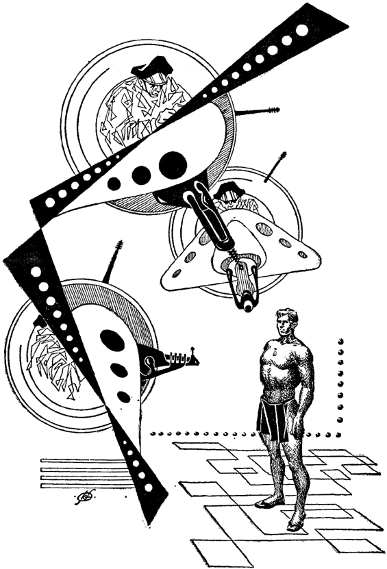 The Golden Man illustration by Frank Kelly Freas
