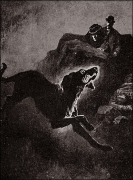 The Hound Of The Baskervilles - original  iIllustration
