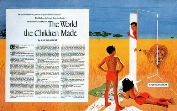 The World The Children Made - from The Saturday Evening Post, September 23, 1950 - illustration by Al Parker