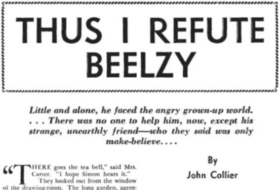 Thus I Refute Beelzy by John Collier