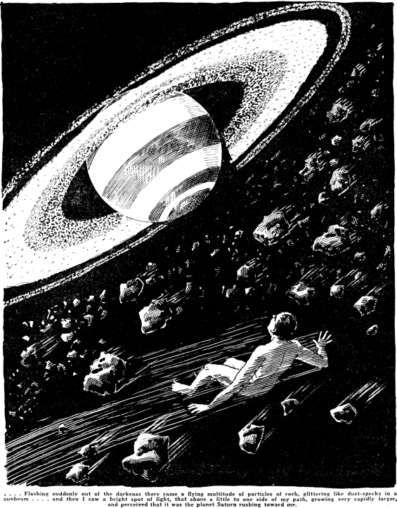 Under The Knife by H.G. Wells - Illustration from Amazing Stories