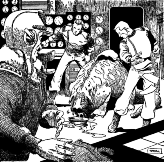 Wub illustration from Planet Stories, July 1952