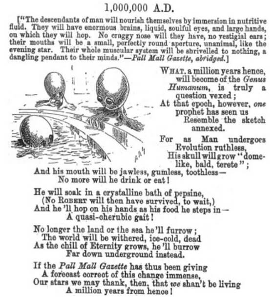 1,000,000 A.D. from Punch, November 25, 1893