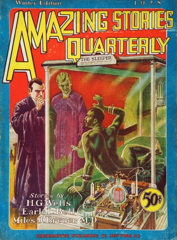Amazing Stories Quarterly, Winter 1928 - illustration by Frank R. Paul