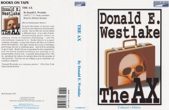 BOOKS ON TAPE - The Ax by Donald E. Westlake